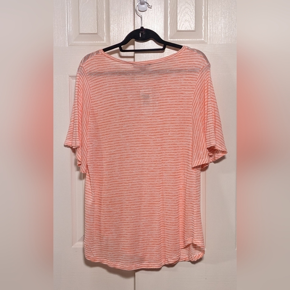 5/$25 Nine West Stripped Shirt - Picture 2 of 6